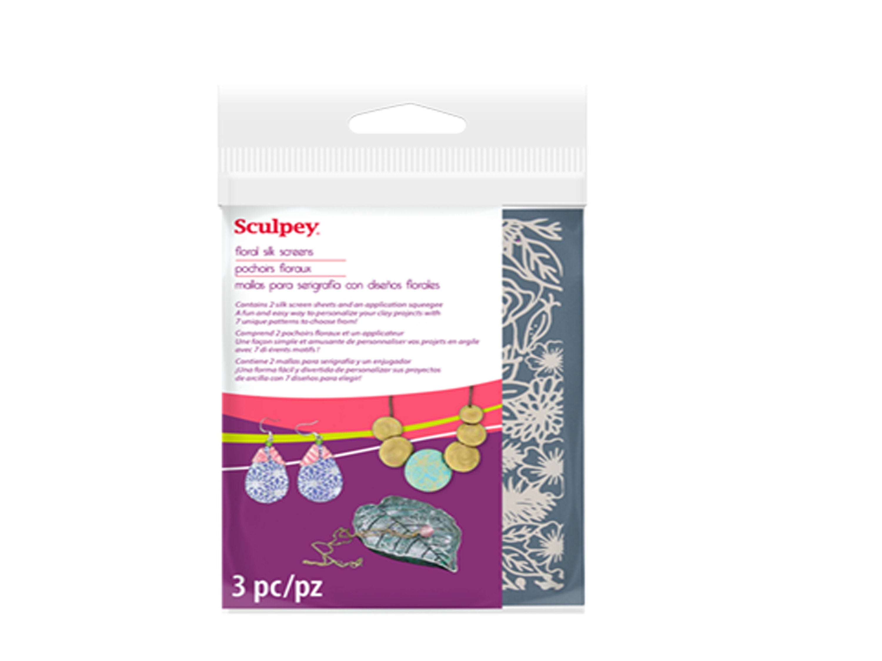 Sculpey® Floral Silk Screens