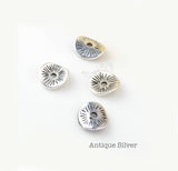 50/100pcs, 6x5mm, Zinc Alloy Round Bead Spacer Bead Separator Heishi Spacer - Choose your colour