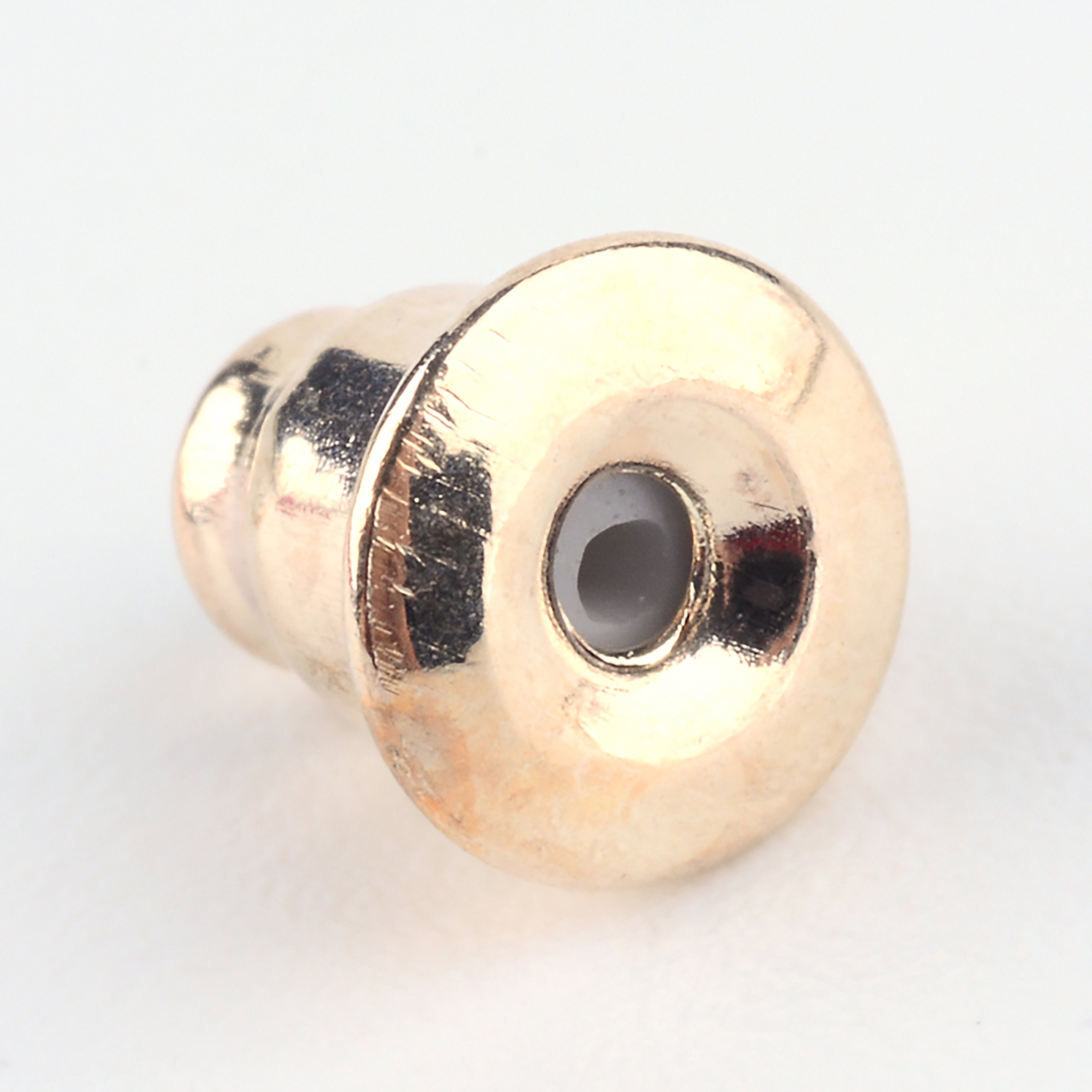 100pcs, 6x5mm, Iron Bullet Earring Backs // Stoppers // Ear Post Nut in Rose Gold