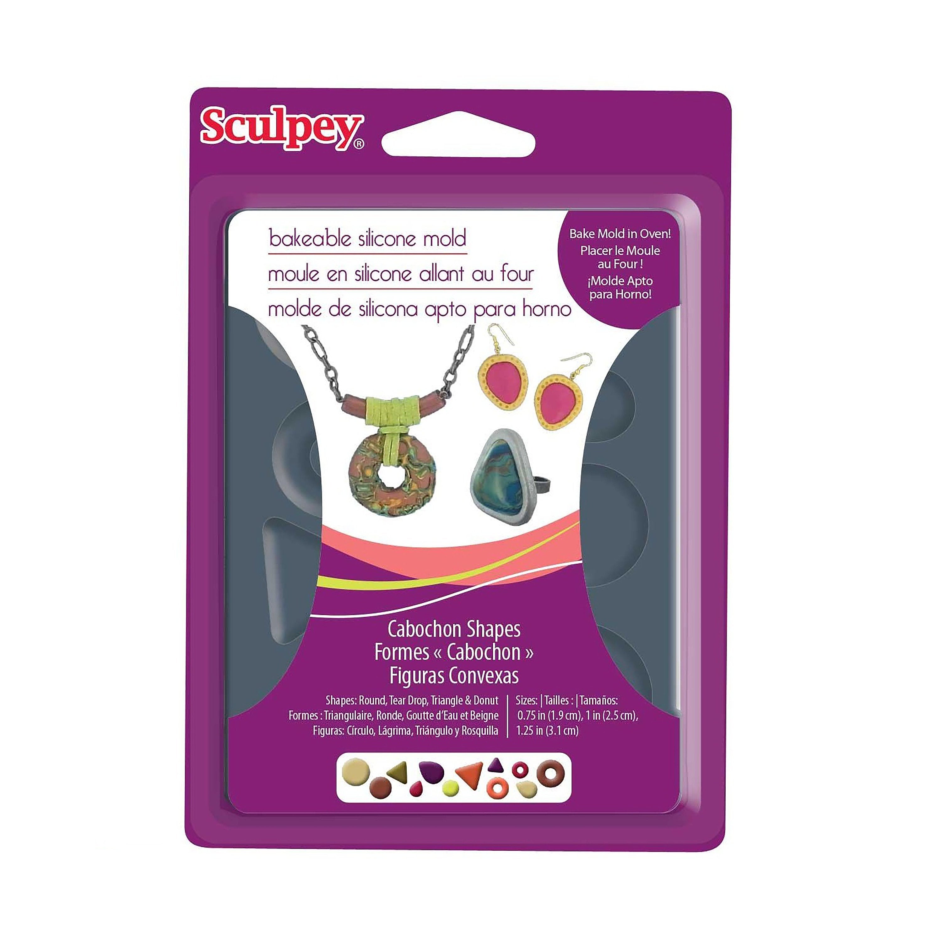 Sculpey® Silicone Bakeable Mold – Cabochon Shapes