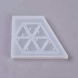 1pc, 58x74x8mm, Silicone Molds, Resin Casting Molds, For UV Resin, Epoxy Resin Jewelry Making, Triangle in Clear