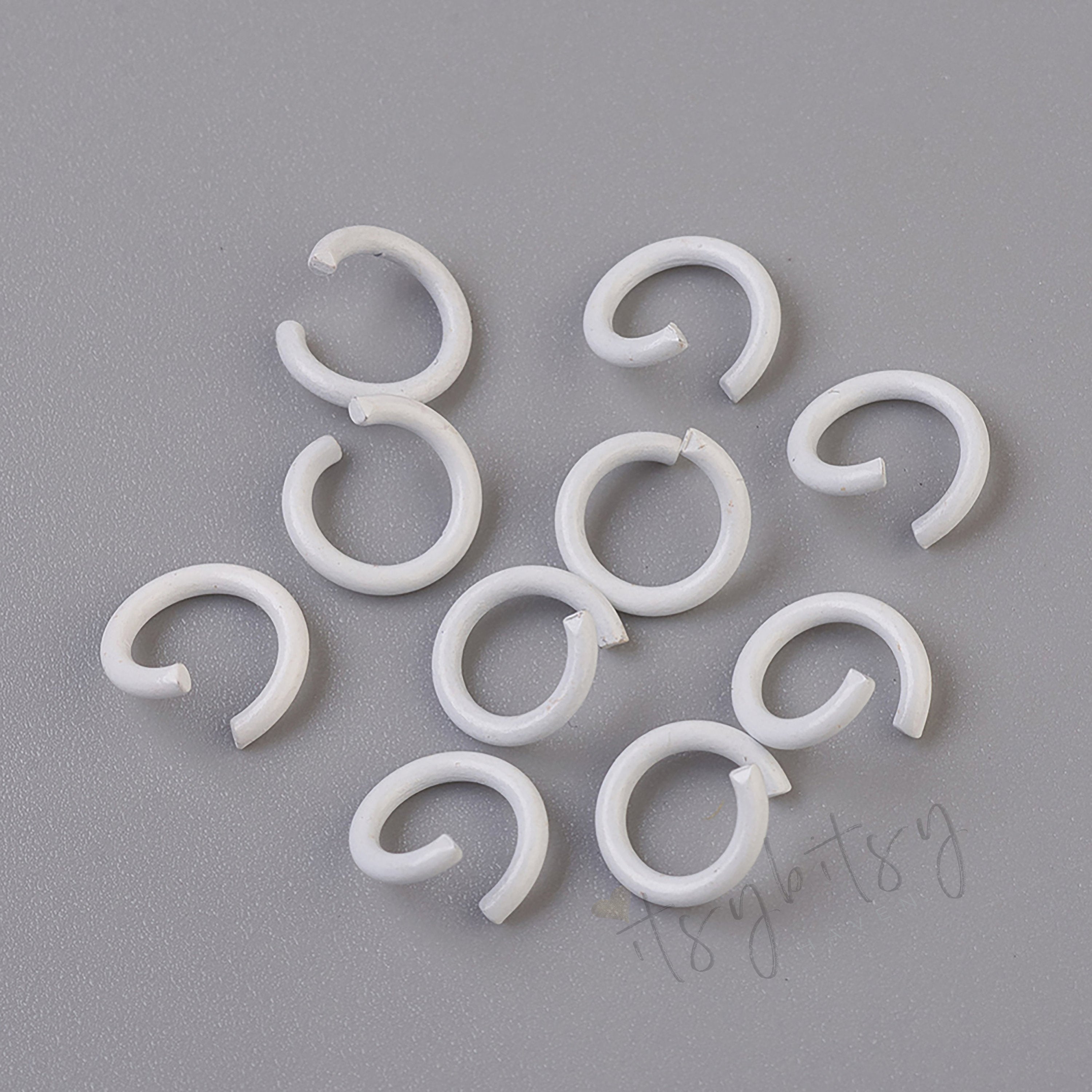 20pcs, 8mm, Iron Jump Ring Findings in Mixed Colour