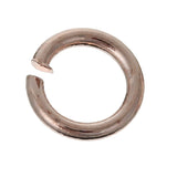 50pcs, 5mm, Brass Opened Jump Rings Findings Round Rose Gold