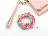 1pc, Heishi Polymer Clay Beaded Bracelet Stretchable Bracelet - choose your colour