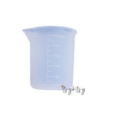 1pc, 100ml Silicone Measuring Cup White for Resin Craft