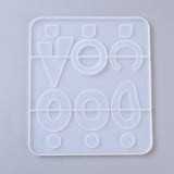 1pc, 173x151x7mm, Silicone Moulds, Resin Casting Moulds, For UV Resin, Epoxy Resin Jewelry Making, Mixed Shapes in Clear