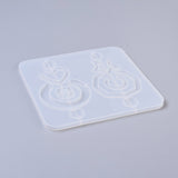 1pc, 14.4x9.8x0.8cm, Pendant Silicone Molds, Resin Casting Molds, For UV Resin, Epoxy Resin Jewelry Making, Geometric Shapes, White