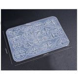 1pc, 10x14.4cm, Pendant Silicone Molds, Resin Casting Molds For UV Resin, Epoxy Resin, Butterfly Tree & Flower in Clear