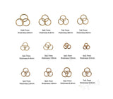 1 Box (Approx 1000pcs) , 4~10x0.7~1mm, Iron Jump Rings, Close but Unsoldered, Nickel Free in Antique Bronze
