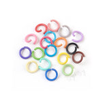 20pcs, 8mm, Iron Jump Ring Findings in Mixed Colour