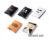 5pcs, 14x9.5x2.8cm,  Assorted Halloween Theme Pillow Boxes Candy Bag Gift Boxes, Packaging Boxes, for Halloween  in  Mixed Pattern