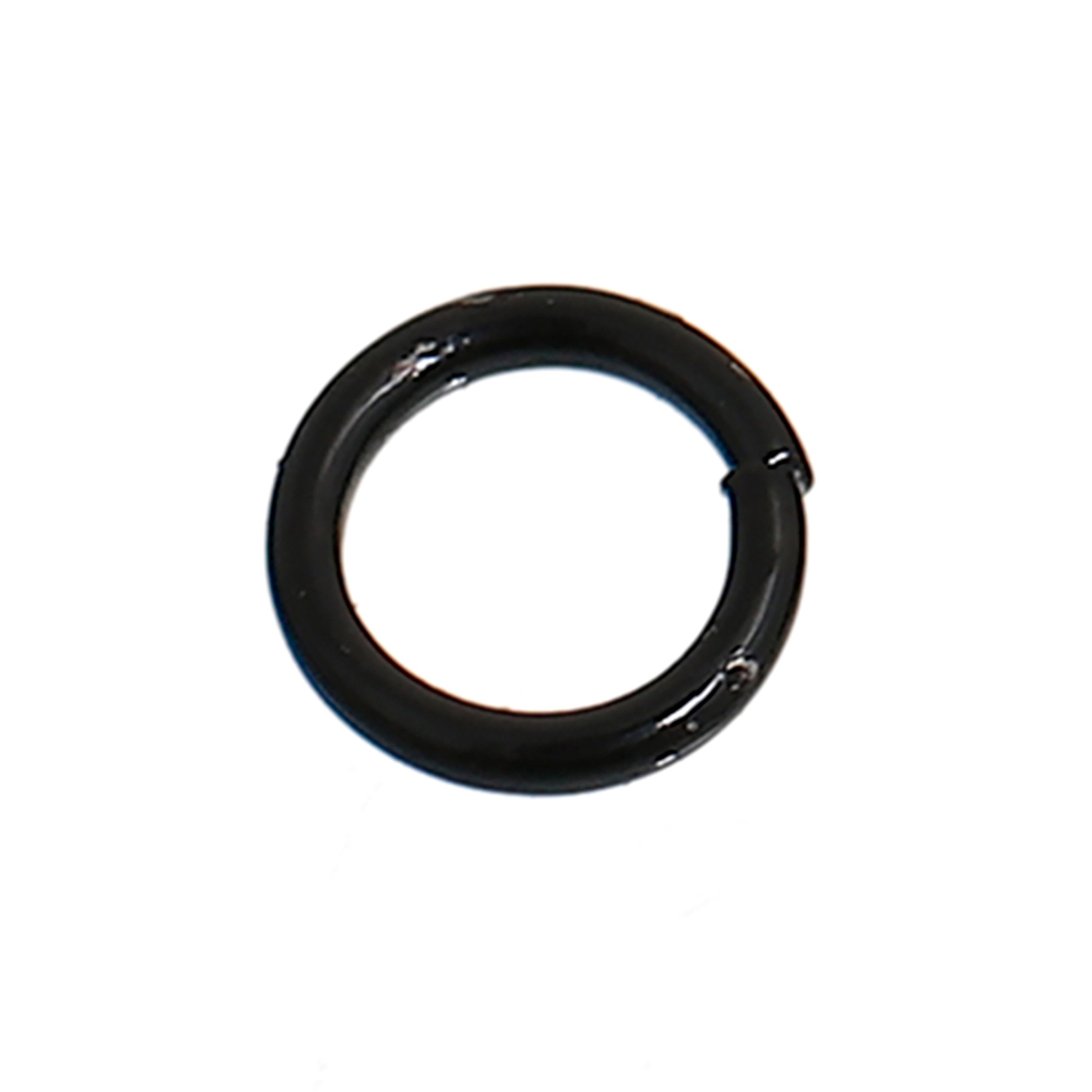 50pcs, 6mm, Iron Jump Ring Findings in Black