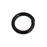 50pcs, 6mm, Iron Jump Ring Findings in Black