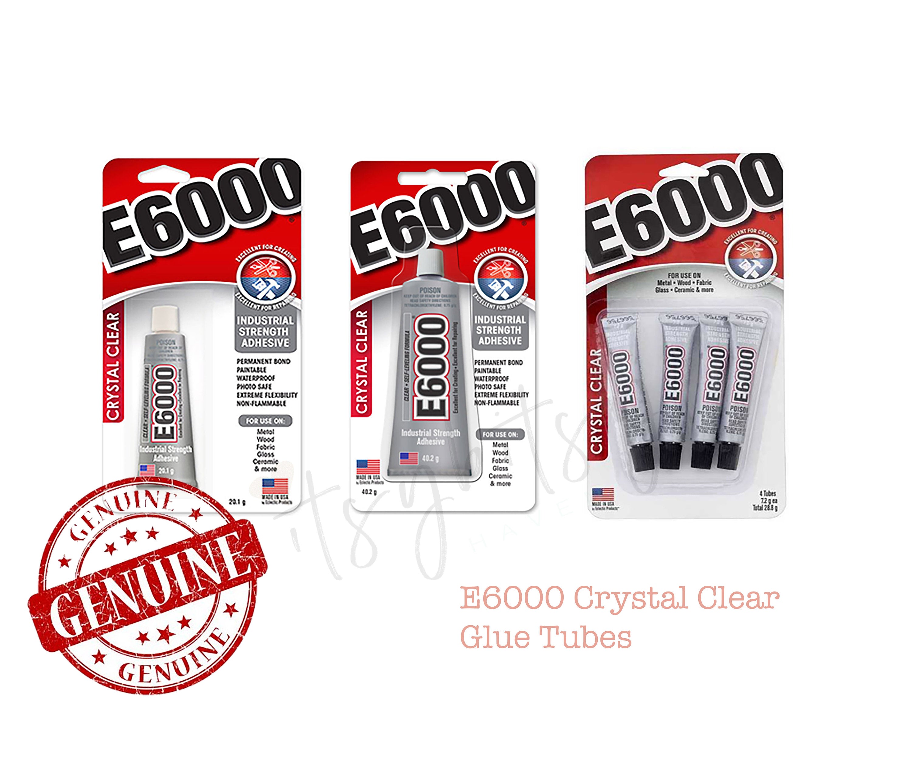 Genuine E6000 Adhesive - 20.1g / 40.2g / 4pc mini 5.3ml in Clear