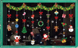Merry Christmas Window Wall Stickers Santa Claus Deer Xmas Tree Snowflake Stickers Ornaments VI
