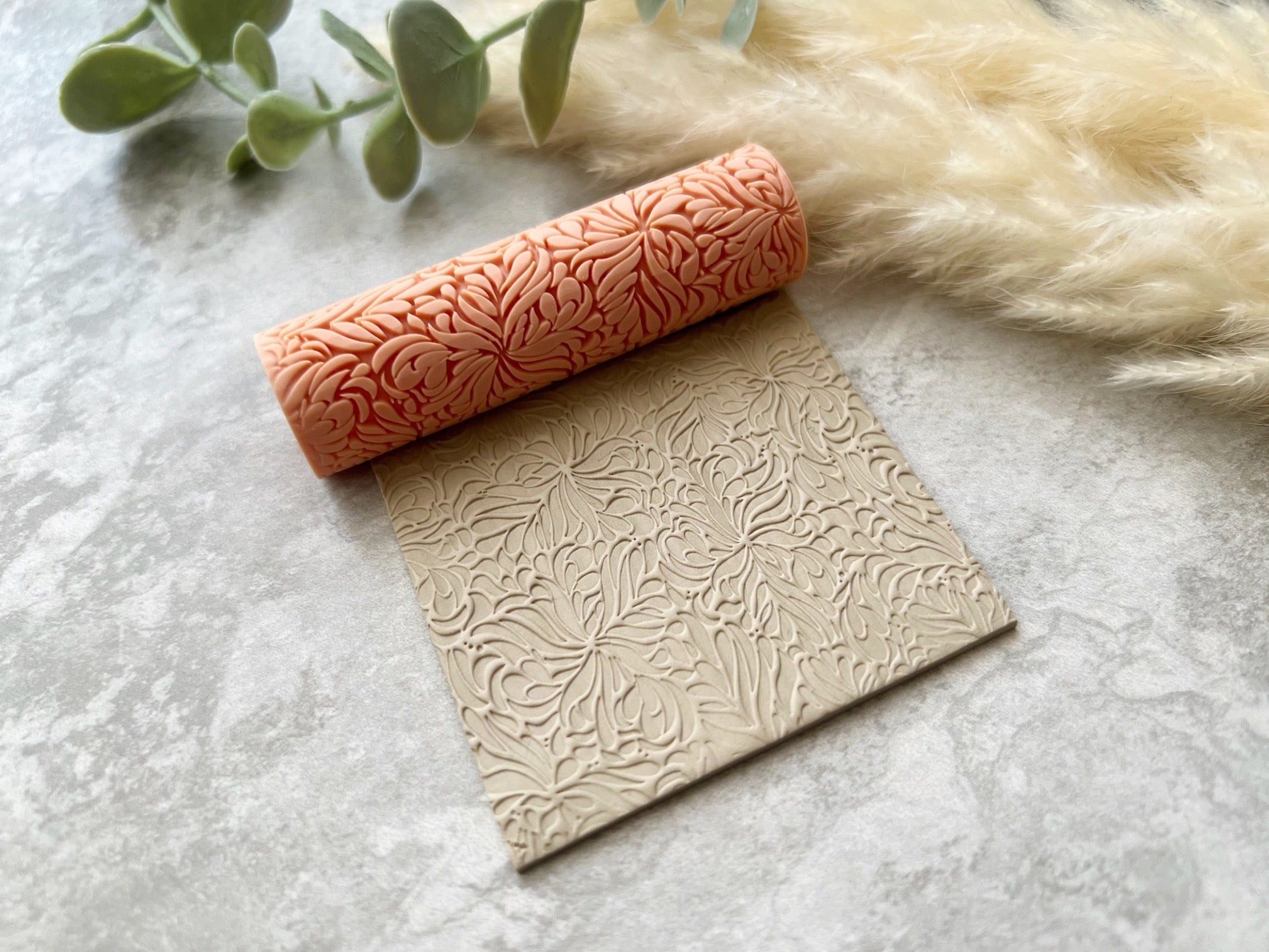 Spider Web Clay Texture Roller – Olive the Stuff
