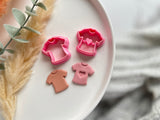 Valentines Tee Shirt Shape Collection Polymer Clay  Cutter • Fondant Cutter • Cookie Cutter