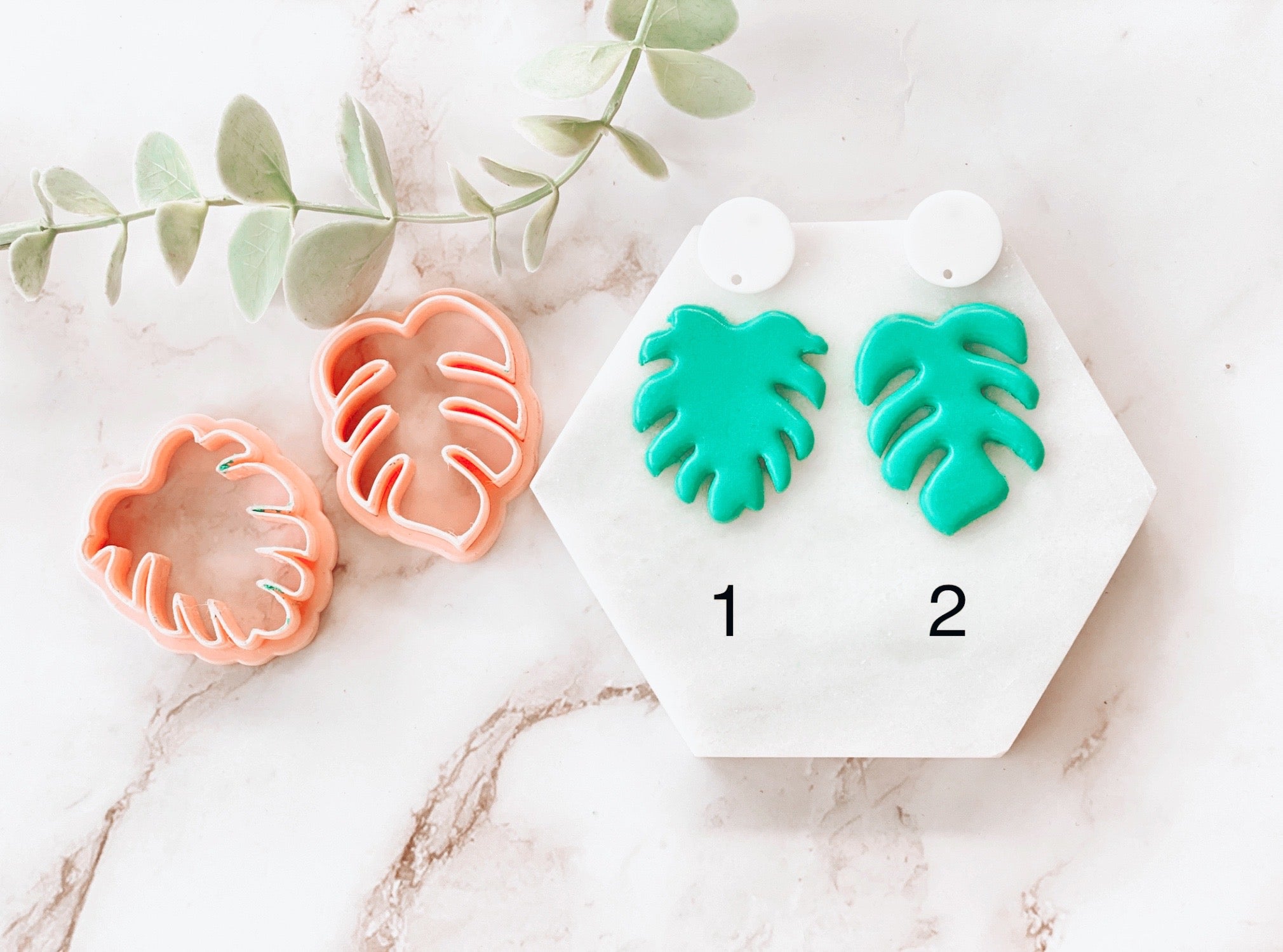 Monstera Leaf Shaped Polymer Clay Cutter Fondant Cutter Cookie Cutter