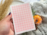 1 Sheet, Approx 13x90cm, Grid Print Water Decal Image Transfer for Polymer Clay / Ceramics