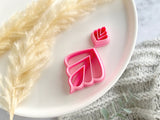 Scallop Drop I Shaped Polymer Clay  Cutter • Fondant Cutter • Cookie Cutter