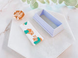 Rectangular Shaped Polymer Clay Cutter | Fondant Cutter | Cookie Cutter in Round Centre Accent