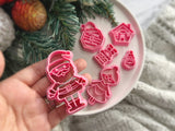 Christmas Shape Collection Santa |Polymer Clay Cutter • Fondant Cutter • Cookie Cutter