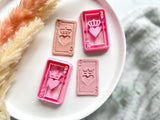 Valentines Queen of Heart Play Cards Shape Polymer Clay  Cutter • Fondant Cutter • Cookie Cutter