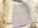 Stencil Sheet for Polymer Clay and Scrapbooking, 13x13x0.01cm