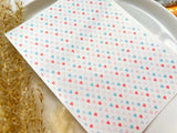 1 Sheet, Approx 13x90cm, Mini Heart Print Water Decal Image Transfer for Polymer Clay / Ceramics