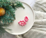 Christmas Shape Collection Holly Leaf Polymer Clay Cutter • Fondant Cutter • Cookie Cutter