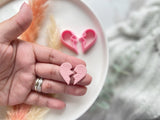 Broken Heart Shape Collection Polymer Clay  Cutter • Fondant Cutter • Cookie Cutter