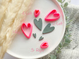 Valentines Heart Love Shape Collection Polymer Clay  Cutter | Fondant Cutter | Cookie Cutter