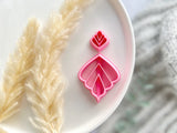 Scallop Drop I Shaped Polymer Clay  Cutter • Fondant Cutter • Cookie Cutter