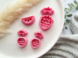 Summer Themed Cutters • Strawberry and Orange Shapes Polymer Clay Cutter • Fondant Cutter • Cookie Cutter • CS1003