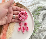 Boho Dreamcatcher Shape Mystical Boho Collection Polymer Clay Cutter • Fondant Cutter • Cookie Cutte