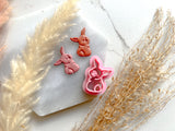 Easter Bunny Side Facing Shape Collection Polymer Clay  Cutter • Fondant Cutter • Cookie Cutter