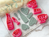 Valentines Heart Love Shape Collection Polymer Clay  Cutter | Fondant Cutter | Cookie Cutter