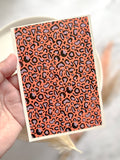 1 Sheet, Approx 13x90cm, Leopard Vibrant Print Water Decal Image Transfer for Polymer Clay / Ceramics