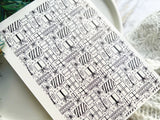 1 Sheet, Approx 13x90cm, Christmas Print Water Decal Image Transfer for Polymer Clay / Ceramics