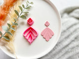 Scallop Drop I Shaped Polymer Clay  Cutter • Fondant Cutter • Cookie Cutter