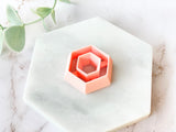 Hexagon Donut Shaped Set I Polymer Clay Cutter | Fondant Cutter | Cookie Cutter