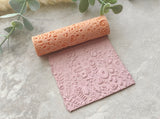 Mixed Floral Print Texture Roller |  Polymer Clay Roller | Clay Roller