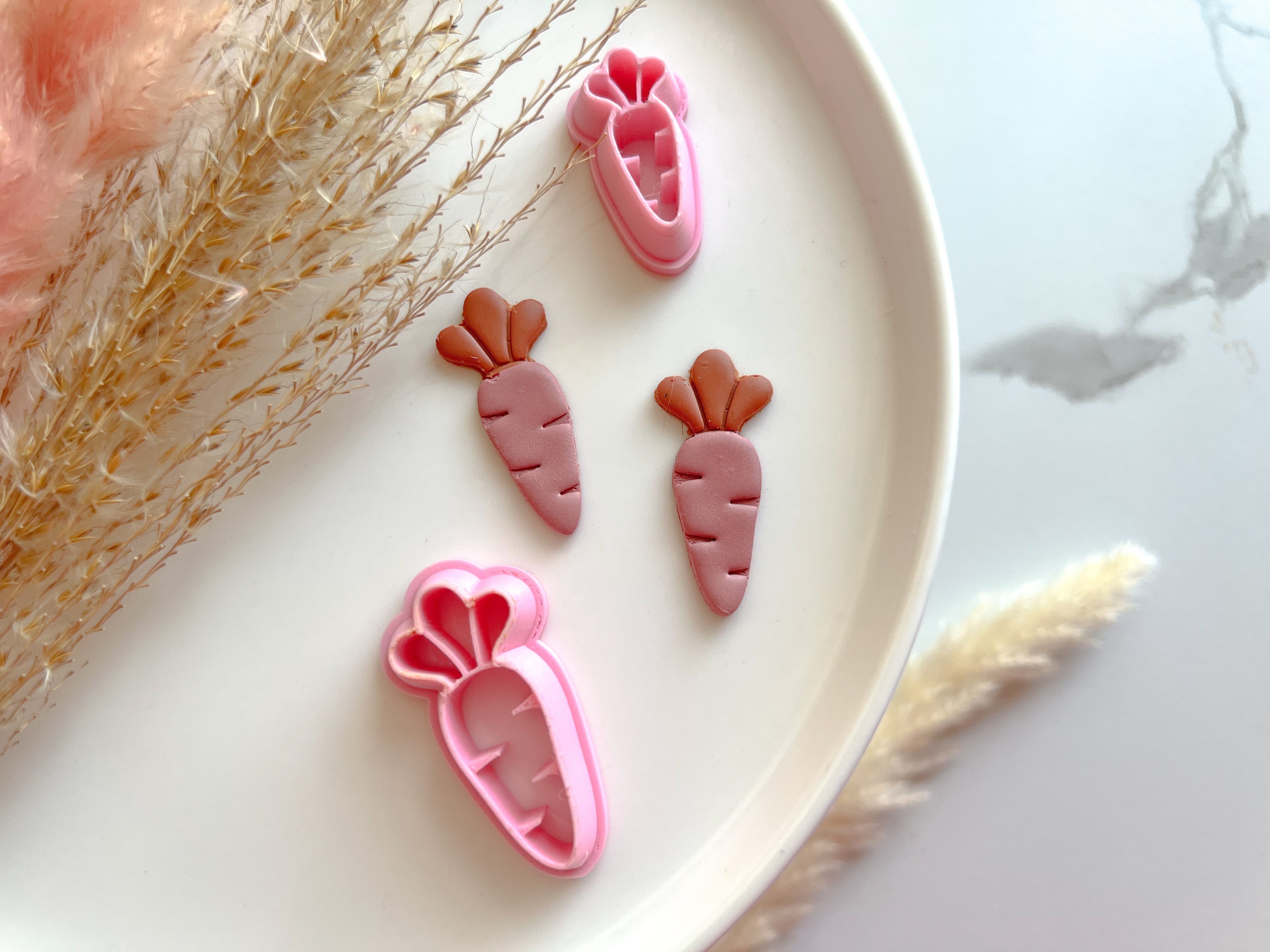 Easter Carrot Shape Collection Polymer Clay  Cutter • Fondant Cutter • Cookie Cutter