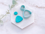 Curved Triangle and Round Shaped Set Polymer Clay  Cutter | Fondant Cutter | Cookie Cutter