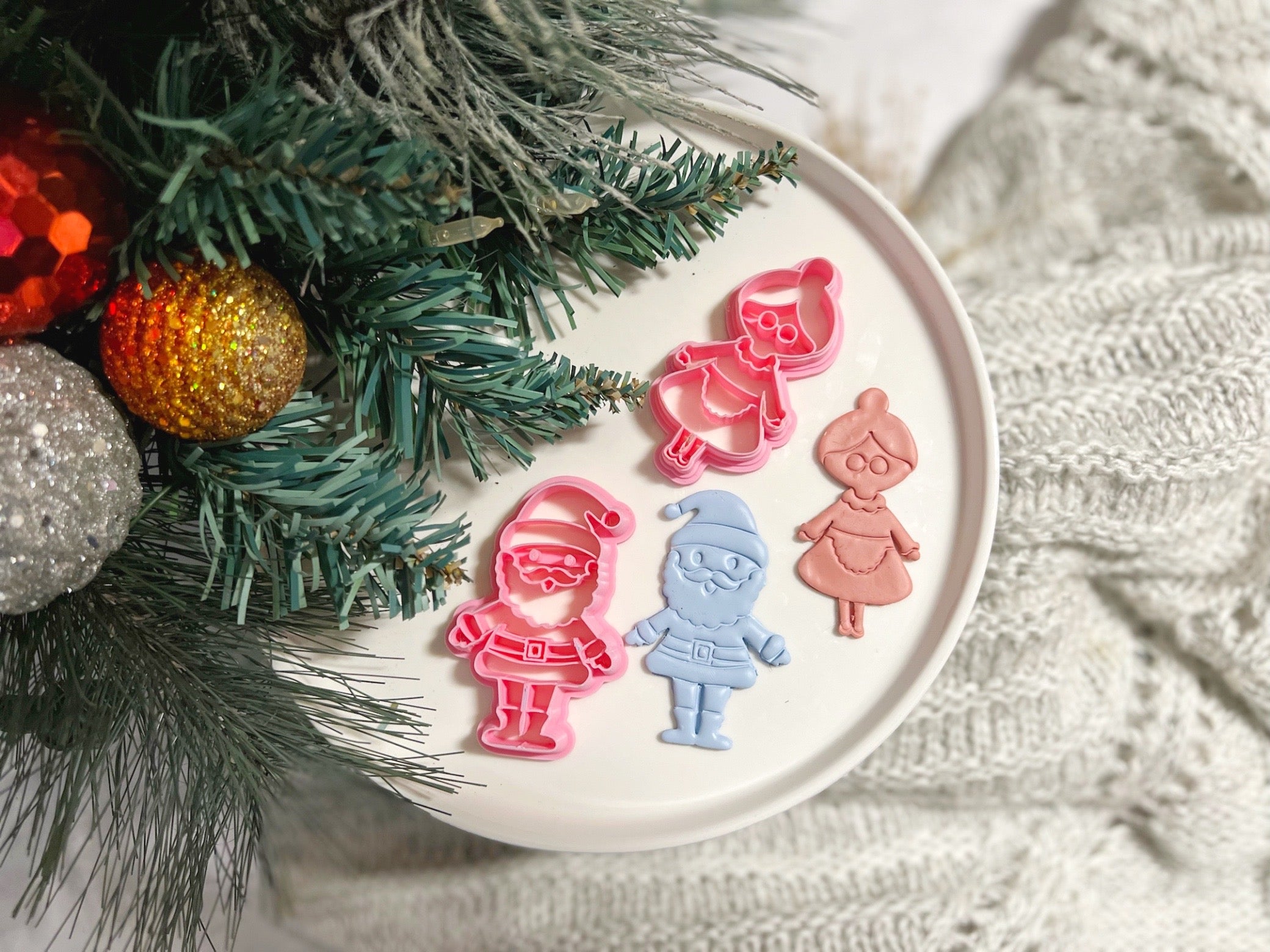 Christmas Shape Collection Santa |Polymer Clay Cutter • Fondant Cutter • Cookie Cutter