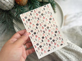 1 Sheet, Approx 13x90cm, Christmas Print Water Decal Image Transfer for Polymer Clay / Ceramics