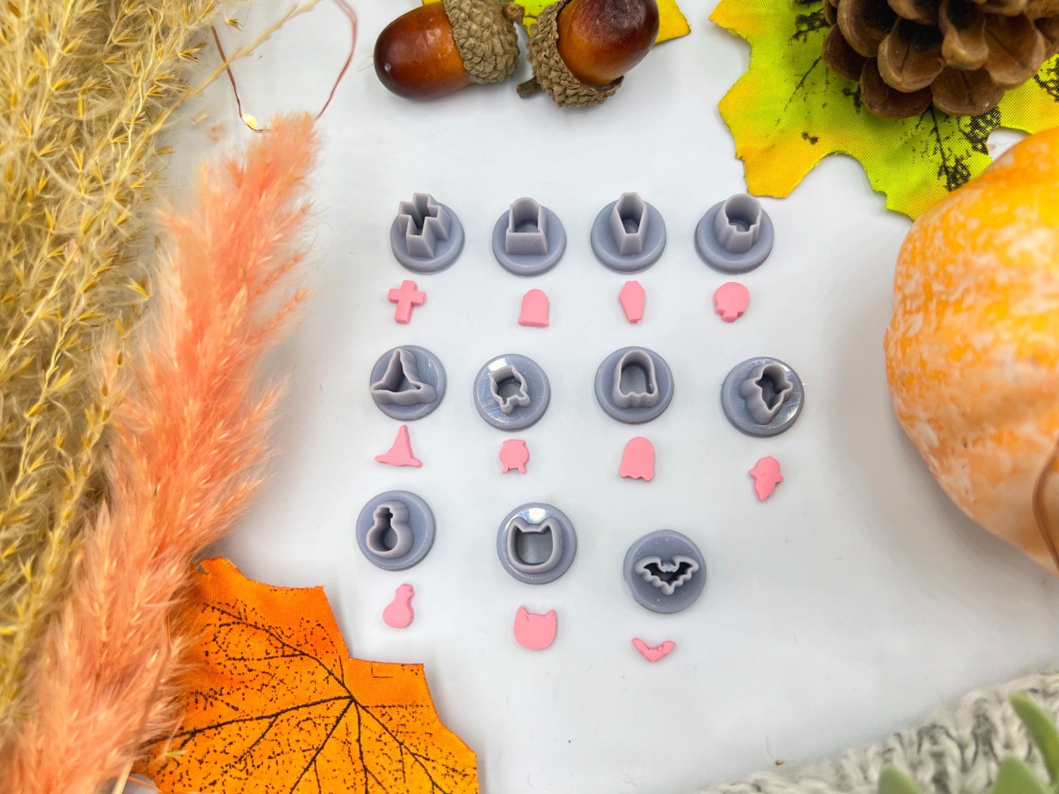 Halloween Themed Micro / Mini Assorted Shaped Polymer Clay Cutter • Clay Cutter • Cookie Cutter • CS-M