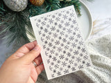 1 Sheet, Approx 13x90cm, Christmas Print Water Decal Image Transfer for Polymer Clay / Ceramics