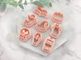 Halloween Shape Collection Stud Sizes Polymer Clay  Cutter | Fondant Cutter | Cookie Cutter