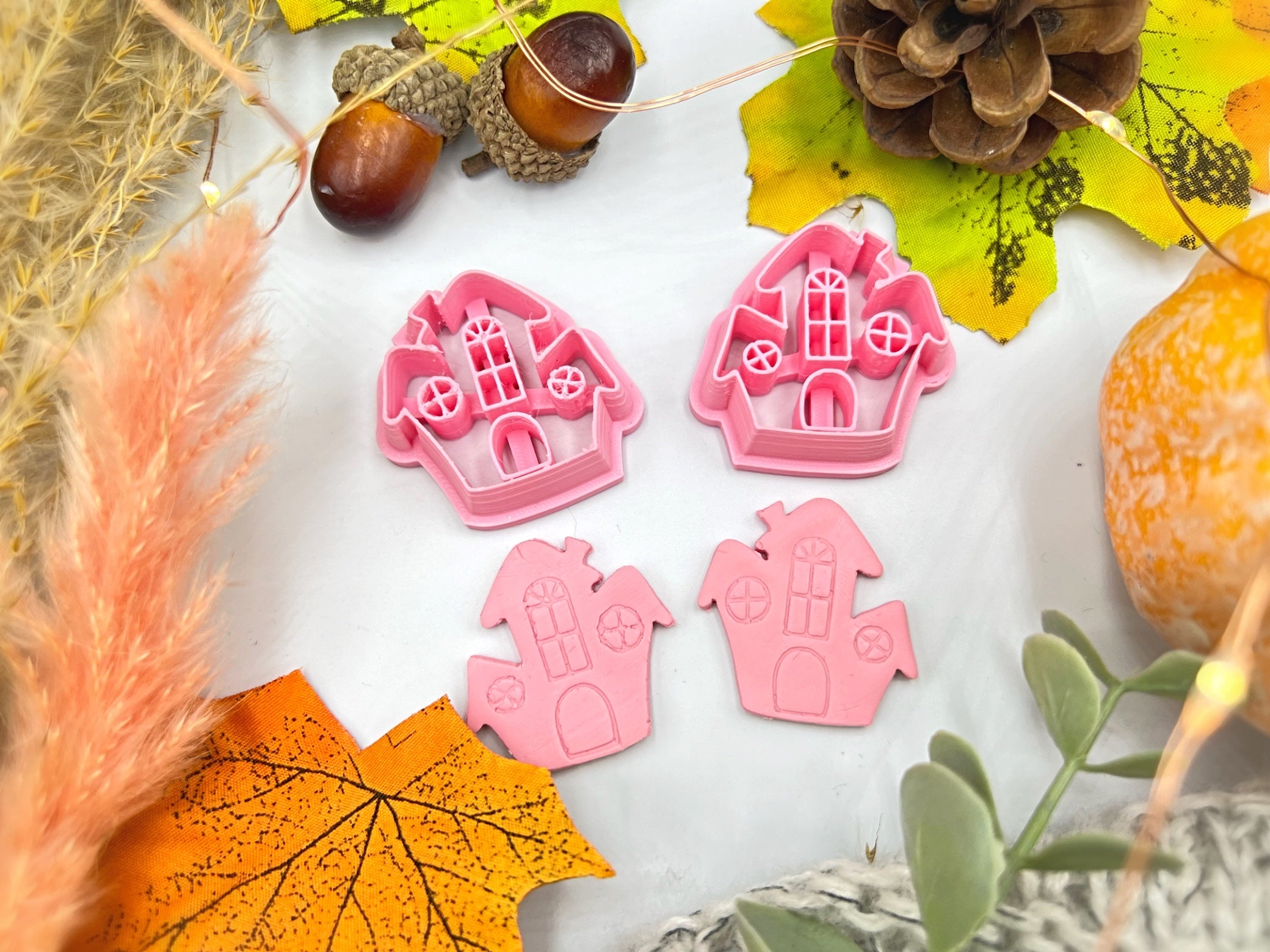 Haunted House Hat Shape Cutter Fall Collection Polymer Clay Cutter • Fondant Cutter • Cookie Cutter